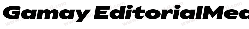 Gamay EditorialMedium字体转换